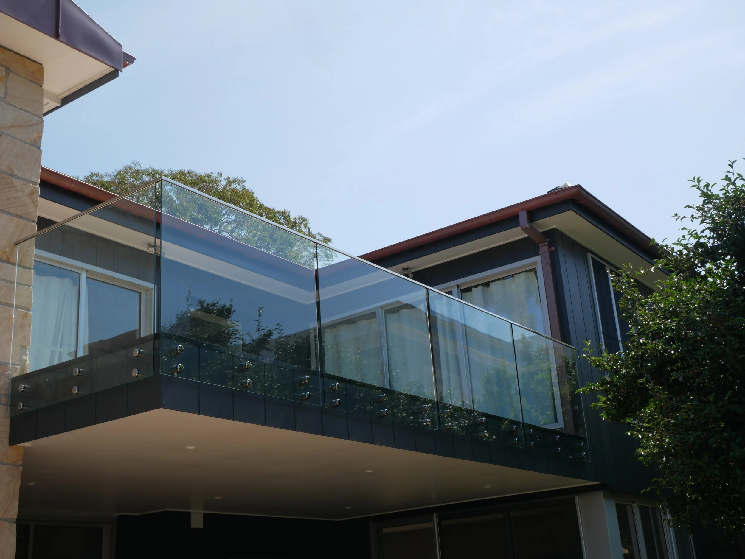 Balgowlah Heights first floor extension with glass balcony, AGATHĒ Builders