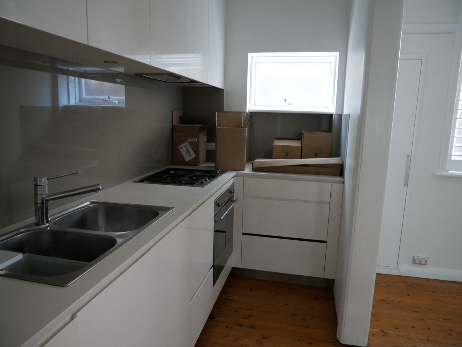 The original dated kitchen in the Neutral Bay apartment before renovation